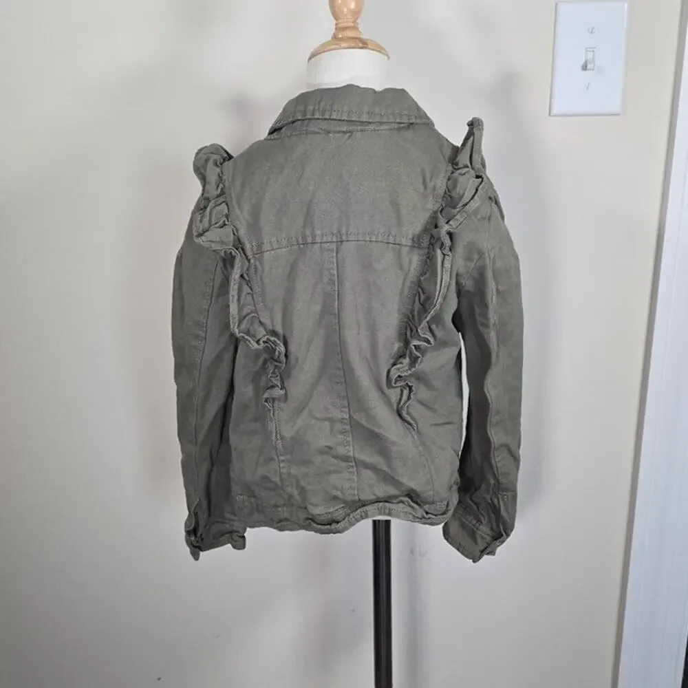 Urban Republic Winona Ruffled Denim Jacket Size 7 / 8